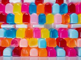 A Colorful Array of Delightful Jellies and Candies. photo
