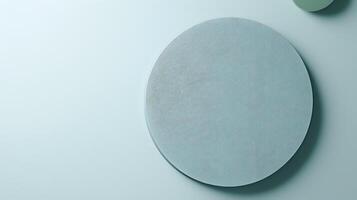 A round object with a grey surface photo