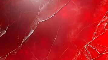 A red ribbon is on a red background photo