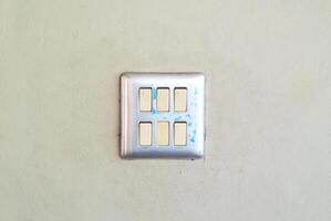 Switch light on wall with soft light photo
