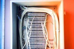 Node telephone old technology in soft light photo