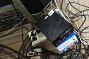 electrical transformer in data room photo
