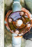 Old Shutoff Valve in sunlight photo