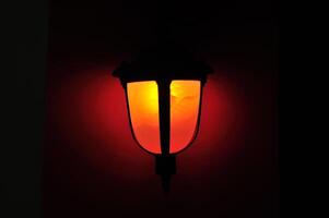 Lamp light in studio place photo