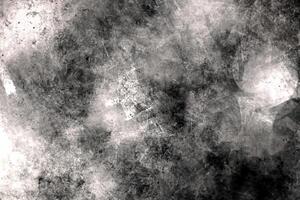 Black and white abstract grunge texture with a distressed and rough design, suitable for creative backgrounds. photo