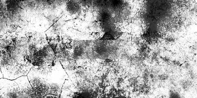 Abstract grunge black and white distressed texture featuring cracks, scratches, and rough patterns, perfect for overlays and backgrounds. photo