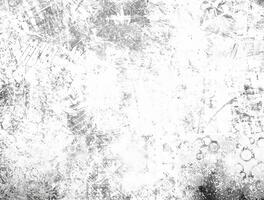 Rough grunge texture with white background and black distressed patterns, ideal for abstract or overlay designs. photo