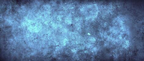 Abstract blue grunge texture with subtle scratches and cloud-like patterns, ideal for backgrounds or overlays. photo