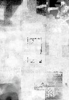 Abstract black-and-white grunge halftone texture with distressed patterns for backgrounds or overlays. photo