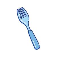 Fork Icon Illustration with bright color palette in doddle style. Perfect for festive designs, invitations, new year event, and holiday themed projects. vector