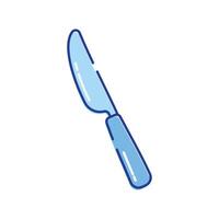 Knife Icon Illustration with bright color palette in doddle style. Perfect for festive designs, invitations, new year event, and holiday themed projects. vector