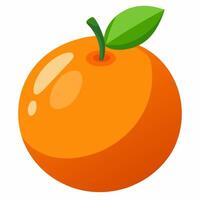 High-Quality Orange Color Illustration for Art and Design vector