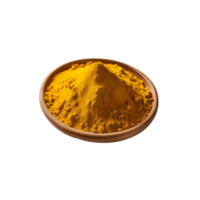 Turmeric powder in a brown container png