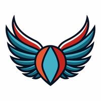 Unique and Stylish Wing Illustration for Graphic Design vector