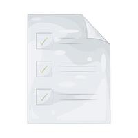 Illustration of Paper Checklist vector