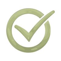 Illustration of Checkmark vector