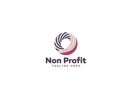 Impactful Nonprofit Logo Design, Visuals that Tell a Story with Circle Wings vector