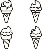 Shared Ice Cream Cone vector