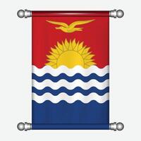 Flag of the kiribati flag, transparent download vector