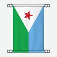 Flag of djibouti, flag of djibouti, flag of djibout vector
