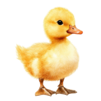 Yellow Duckling with Happy Expression png