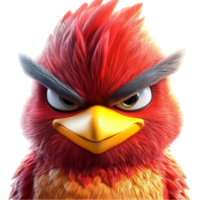 Angry Red Bird Character png