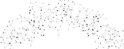Geometric mesh lines on a white background. vector