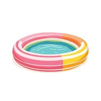 Playful Inflatable Pool for Summer Adventures vector