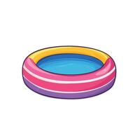 Fun Inflatable Swimming Pool for Summer Days vector