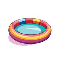 Vibrant Inflatable Pool for Relaxation and Play vector