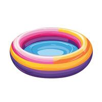 Backyard Inflatable Pool for Kids and Adults vector