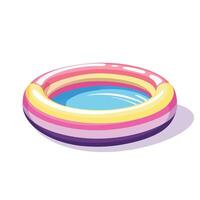 Relaxing Inflatable Pool for Sunny Days vector