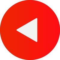 Play button icon single, arrow illustrated icon isolated on a background vector