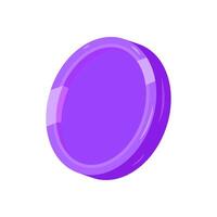 Coin flat illustration. Money currency concept. vector