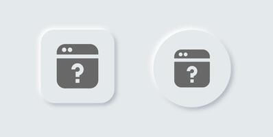 Forget solid icon in neomorphic design style. Password signs illustration. vector