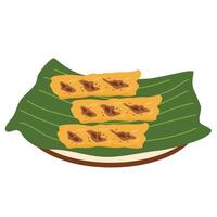 Turon Crispy Filipino Banana Springrolls vector