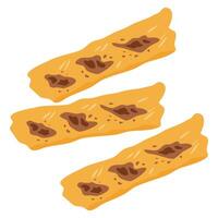 Turon Crispy Filipino Banana Springrolls vector