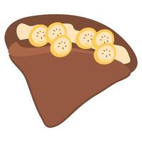 Crepes with Chocolate Cream illustration vector