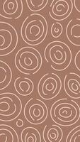 Abstract Brown Background with Round Circle Shapes vector