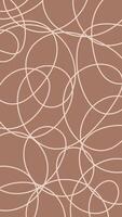 Mocha Mousse Curvy Scribble Background vector