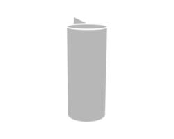 Textile roll icon. Paper tube illustration design for kitchen cleaning towel, carpet, scroll whatman, fabric. vector