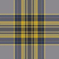 Plaid check pattern. Seamless fabric texture. Tartan textile print. vector