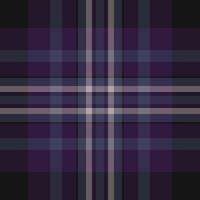 Styling texture textile background, iconic fabric seamless pattern. Machinery tartan check plaid in dark and indigo colors. vector