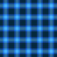 School fabric pattern seamless, idea background plaid texture. Glamour check textile tartan in dark and royal azure colors. vector