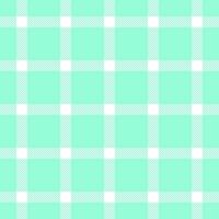 Xmas fabric plaid tartan, argyle seamless pattern . Plank texture check textile background in mint and white colors. vector