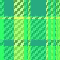 New plaid textile seamless, hat background check. Indian texture pattern fabric tartan in green and teal colors. vector