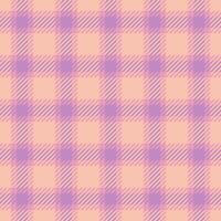 Canvas plaid pattern , intense tartan fabric textile. Good background texture check seamless in light and pink colors. vector