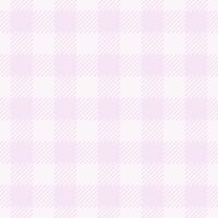 Form seamless pattern, ethnicity check texture background. Stitch textile fabric plaid tartan in lavender blush and white colors. vector