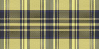 Scarf textile texture check, kid seamless tartan fabric. Cutout background pattern plaid in yellow and khaki colors. vector