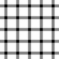 Scotland check fabric plaid, thread seamless tartan. 70s texture background textile pattern in white and black colors. vector